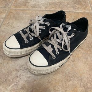 Black platform converse womens size 8